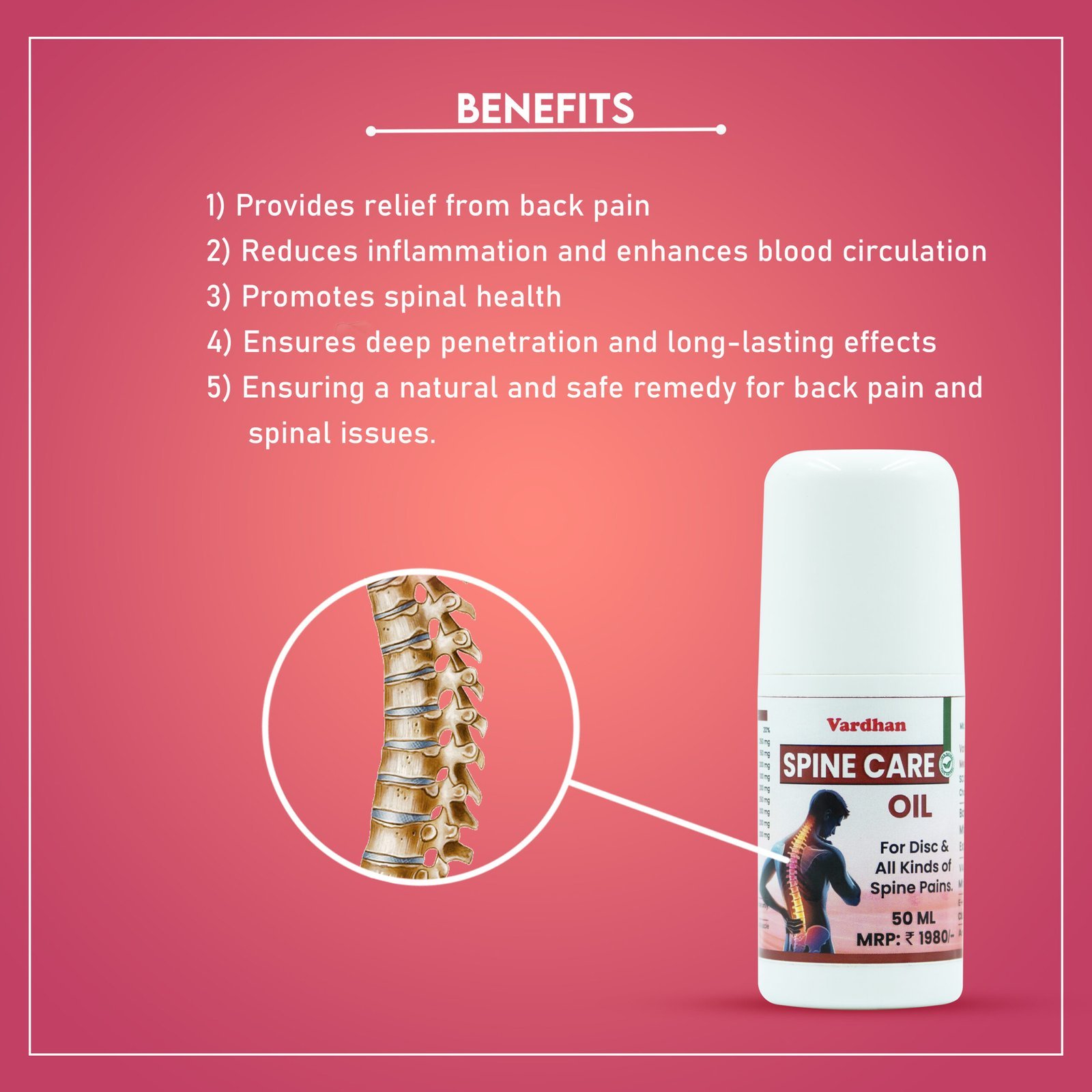 Spine care oil 3 Spine care oil Benefits